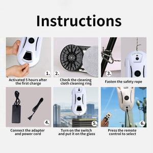 Limpiador de ventanas inteligente, Robot de limpieza de ventanas magnético automático, superventas - Product Image 6