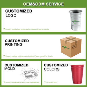 Tùy chỉnh màu nhôm uống cup Bar tái sử dụng nhôm lạnh cup kim loại cốc cốc với logo của bạn - Product Image 4