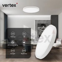 Plafonnier LED moderne ultra-fin à montage en saillie ou encastré 18-36W 3000K-5700K IRC 80/90 pour salon, chambre, bureau CE