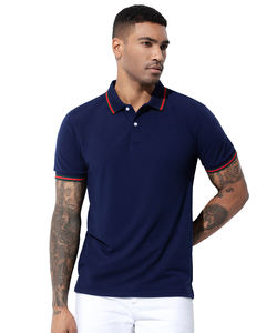 Camiseta Polo Informal de <span class=keywords><strong>Manga</strong></span> <span class=keywords><strong>Corta</strong></span> para <span class=keywords><strong>Hombre</strong></span>, con Logotipo Personalizado, 100% Algodón, Cómoda y a la Moda, Tejido de Alta Calidad - Product Image 5