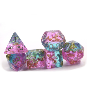 Tùy Chỉnh Mini Mờ Đa Diện <span class=keywords><strong>RPG</strong></span>/Dnd Dice Thiết Lập Lõi Chất Lỏng Thiết Kế Với Vật Liệu Nhựa - Product Image 1