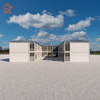 plat préfabriquée sur mesure à deux étages Immeuble de bureaux conteneur détachable préfabriqué moderne prêt à expédier