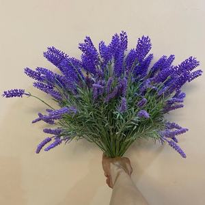Vente en gros de 12 fourches de lavande et de <span class=keywords><strong>romarin</strong></span>, décoration végétale, plantes artificielles, aspect réaliste, buisson de fleurs de lavande en plastique - Product Image 6
