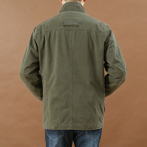 Parka Casual Invernale da Uomo in Tela di Cotone per Esterni con Trattamento Lavato Taglie Forti Chiusura a Cerniera - Product Image 3