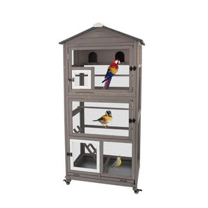 All'aperto grande uccello in legno voliera gabbia pappagallo per pappagallo fringuelli e qualsiasi piccola gabbia per uccelli - Product Image 1