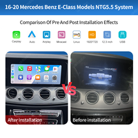 Écran multimédia Autoabc 12,3 pouces Linux Carplay pour Mercedes Benz Classe E W213 NTG5.5 CarPlay sans fil Android Auto