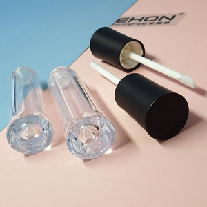 Wholesale 6ml Custom Logo Liquid <b>Lipstick</b> & Lip Gloss Packaging Tube Short Thick Wall Bottle with Applicator - Product Image 6