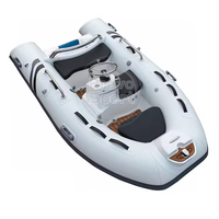10ft Offre Spéciale RIB 300 certifié CE Hypalon/PVC fibre de verre coque RIB bateau de pêche gonflable