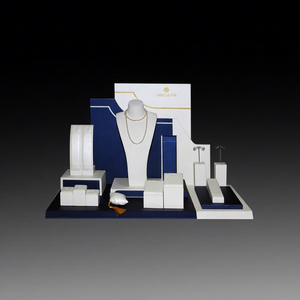 Countertop <b>Acrylic</b> Jewelry Display Stand with Hooks and Trays - Jewelry Counter Organizer Rack for Boutique and Exhibition - Product Image 1