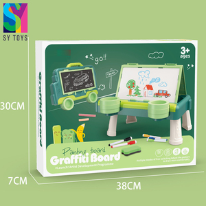 SY toptan öğretici oyuncaklar <span class=keywords><strong>2</strong></span> 1 çizim kurulu kuru silme beyaz tahta kara tahta Doodle çizim masası çocuklar için - Product Image 6