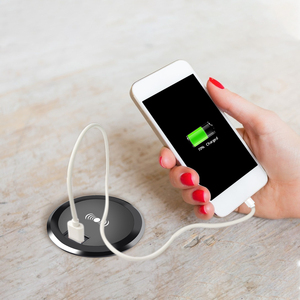 Sản phẩm sáng tạo mới <span class=keywords><strong>2025</strong></span> 18W <span class=keywords><strong>USB</strong></span> C Máy tính để bàn sạc không dây 12V sạc không dây 15W đồ nội thất nhúng bảng sạc - Product Image 2