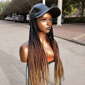 Chapeau Austin Accent Blanc/Noir Tressé Main Double Glands - Taille 1/2