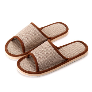 Pantuflas de Lino de Alta Calidad para Interiores, para Hombre y Mujer, para las Cuatro Estaciones, Especiales para Hoteles, Pantuflas de Verano para Parejas, de EVA - Product Image 5