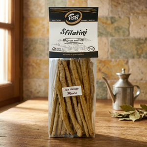 Pain rustique Tissi 200g x 10 pièces, croustillant, à base de farine de blé, avec levain et sel, saveur céréale, provenant d'Italie - Product Image 2