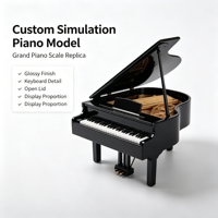 Modèle d'affichage de piano à queue de simulation personnalisé