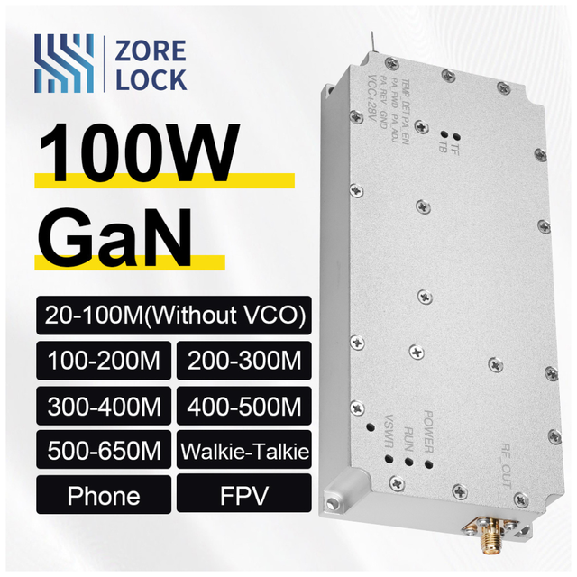Hot Sale 500-600MHz 100W PA Radio Frequency Amplifiers Factory Direct Condition Monitoring Without Signal Source