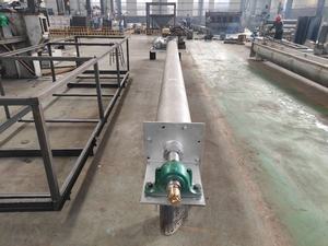 ناقل حلزوني أنبوبي مائل جديد من الفولاذ المقاوم للصدأ ماركة JY مع محرك 7.5-11 كيلوواط وسرعة 300 متر/دقيقة مقاوم للأشعة فوق البنفسجية للاستخدامات الكيميائية - Product Image 6