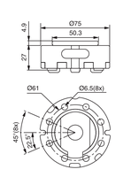 Fabriqué en Chine, système 3R-600.24-S MacroStd Mini Mandrin CNC Manuel D75 HE-R06649