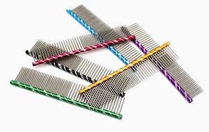 Colorato Resistente in Acciaio Inox Pet Grooming Pettine di Metallo Dritto in Acciaio Fila Cane Grooming Pettine Gatto Del Cane Spazzola di Pulizia per Lungo ah - Product Image 4