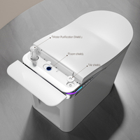 WC intelligent à montage au sol, mode enfant intelligent, certifié CE CUPC, sanitaire de salle de bain, automatique, monobloc