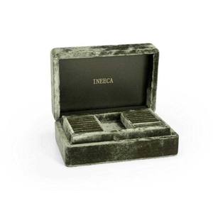 Винтажная шкатулка-органайзер для украшений, пустая коробка для демонстрации и хранения ювелирных изделий, серег, ожерелий, бархатная коробка для украшений - Product Image 4