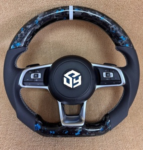 <span class=keywords><strong>Volante</strong></span> Deportivo <span class=keywords><strong>de</strong></span> Fibra <span class=keywords><strong>de</strong></span> Carbono con Detalles en Negro Piano, Línea R, Medio Cuero, para VW Volkswagen <span class=keywords><strong>Golf</strong></span> R 5 6 7 MK5 MK6 MK7 <span class=keywords><strong>Gti</strong></span> Passat CC - Product Image 5