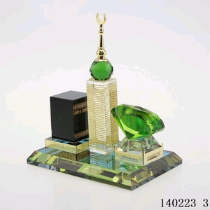 Kaaba คริสตัลอิสลามพร้อมนาฬิกาของที่ระลึก - Product Image 1