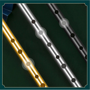 EW-instrumento de viento de aleación de aluminio, 6 agujeros, silbato de estaño para principiantes - Product Image 4