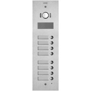 Panel de Intercomunicación para Puerta de Acero Inoxidable Elvax Steel Plate 2F+ A/V con 8 Botones - Product Image 1