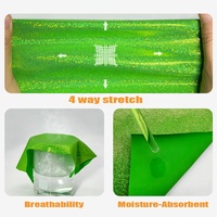 Tissu Spandex Extensible Holographique Mystique en Plusieurs Couleurs en Stock pour Jupes de Danse et Tenues de Performance