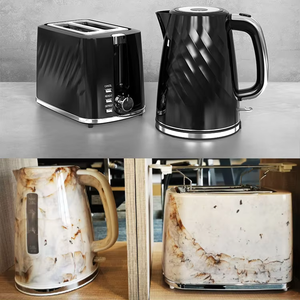371370B Minimalist <strong>Kettle</strong> and <strong>Toaster</strong> and Mixer <strong>Combo</strong> - Essential 3-Piece Kitchen Set for Everyday Use - Product Image 5