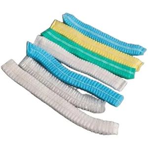 10g/12g <span class=keywords><strong>Chef</strong></span> no tejido detectable tapa de tira redonda Doctor enfermera PP Bouffant pelo no tejido cabeza desechable Clip tapa - Product Image 2
