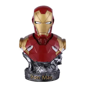 Figura de anime personalizada em resina, figura decorativa interna, super-herói, ironman mk46, estátua de escultura