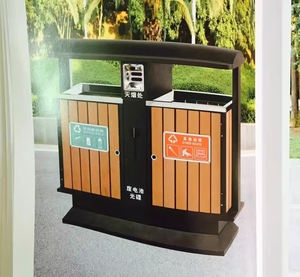 Poubelles extérieures, conteneurs à déchets en acier inoxydable <span class=keywords><strong>pour</strong></span> les espaces publics, les parcs, les complexes, les conteneurs à déchets de fruits et légumes - Product Image 5