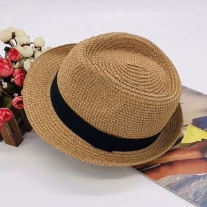 Spring and Autumn Cheap Children Kid Rock <b>Straw</b> Fedora <b>Hats</b> for Outdoor Sports - Product Image 3