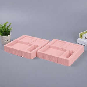 Bandeja de inserción de terciopelo flocado personalizada JIABAO, plástico ecológico para embalaje de cosméticos - Product Image 5
