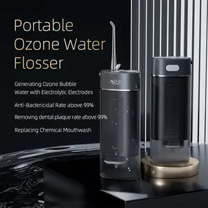 Ozone Flosser nước không dây Irrigator uống cầm tay với mạnh mẽ điện và máy phát điện Ozone IPX7