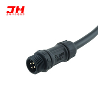 Connecteur M12 3 broches 4 broches avec câble 5A/10A 24V IP68 pour équipement d'éclairage LED extérieur