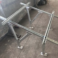 Système de montage professionnel pour panneaux solaires, support photovoltaïque grande surface, ancrage à vis, surface anodisée, résistance au vent 60 m/s, garantie 10 ans