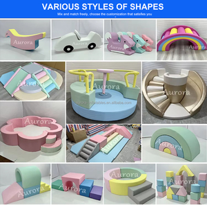 ชุดอุปกรณ์เล่นนุ่มสีขาว พร้อมบ่อบอล สไลเดอร์ เสื่อ รั้ว สนามเด็กเล่นในร่ม วัสดุโฟม ใช้ในโรงเรียน ห้างสรรพสินค้า - Product Image 3