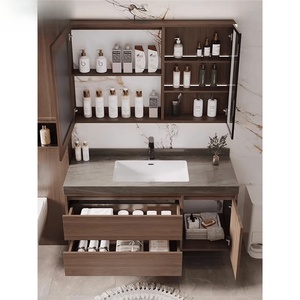 ตู้ห้องน้ำเซรามิกสไตล์ยุคกลางพร้อมอ่างล้างหน้าแบบรวมในตัว - Product Image 4