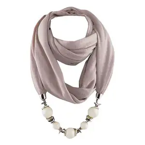 Women's Classic Style Chiffon Necklace Sash Scarf With Jewelry
