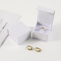 Boîte à bijoux magnétique écologique en carton pour collier, bague, boucles d'oreilles, bracelet, emballage cadeau en papier magnétique