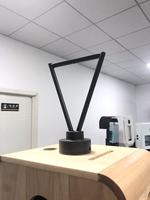 Support d'éclairage triangulaire KEFT en fer avec support en V pour montage de flash sur photomaton en bois, idéal pour les mariages et les fêtes