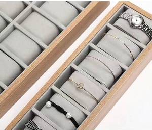 Sẵn sàng để tàu tổ chức Lưu trữ sang trọng đồng hồ vòng đeo tay trường hợp hộp gỗ xem trường hợp hiển thị - Product Image 5