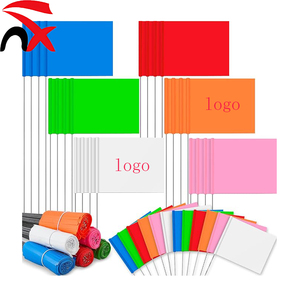 Drapeaux de marquage en PVC très demandés pour l'irrigation des pelouses, les aménagements paysagers, les clôtures, les arroseurs et l'entraînement des animaux de compagnie - Product Image 1
