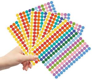 Etiquetas Adhesivas Coloridas con Puntos para Regalos de Cumpleaños, Halloween, Agradecimiento, Etiquetas de Papel Ecológicas con Código de Color para el Día de la Madre, Navidad, Año Nuevo - Product Image 4