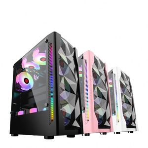Play Jia ice drillIDesktop-Funda de ordenador de escritorio transparente de lado completo, refrigerada por agua, ATXLarge, soporte de juego para placa base - Product Image 1
