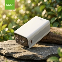 Power Bank Kapasitas Besar Layar LCD Digital Kabel Gantung Harga Pabrik Logo Custom Pengisian Cepat 20W 20000mAh