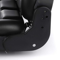 Siège de chariot élévateur universel robuste en cuir PVC noir de haute qualité, neuf, avec réglage du poids en 3 étapes, pour bulldozers